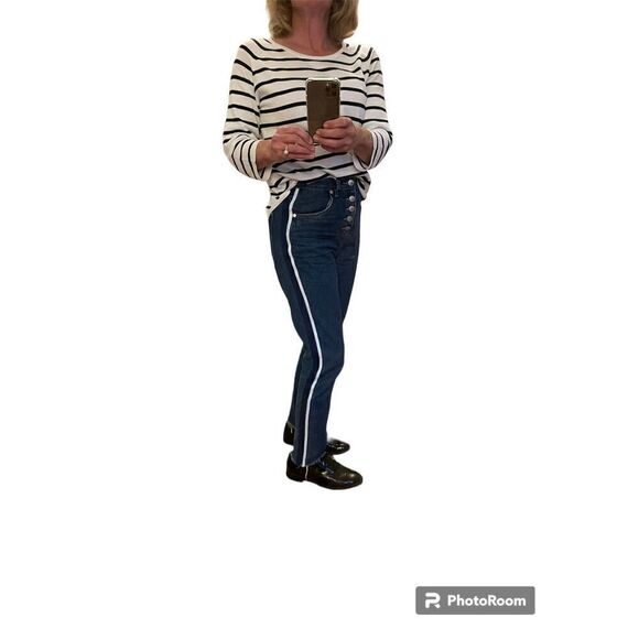 91 Cotton On High 90s 100% Cotton Jeans, Size 4. Button fly - Picture 4 of 13